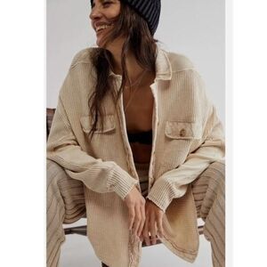 Bagatelle Tan Waffle Knit Cardigan